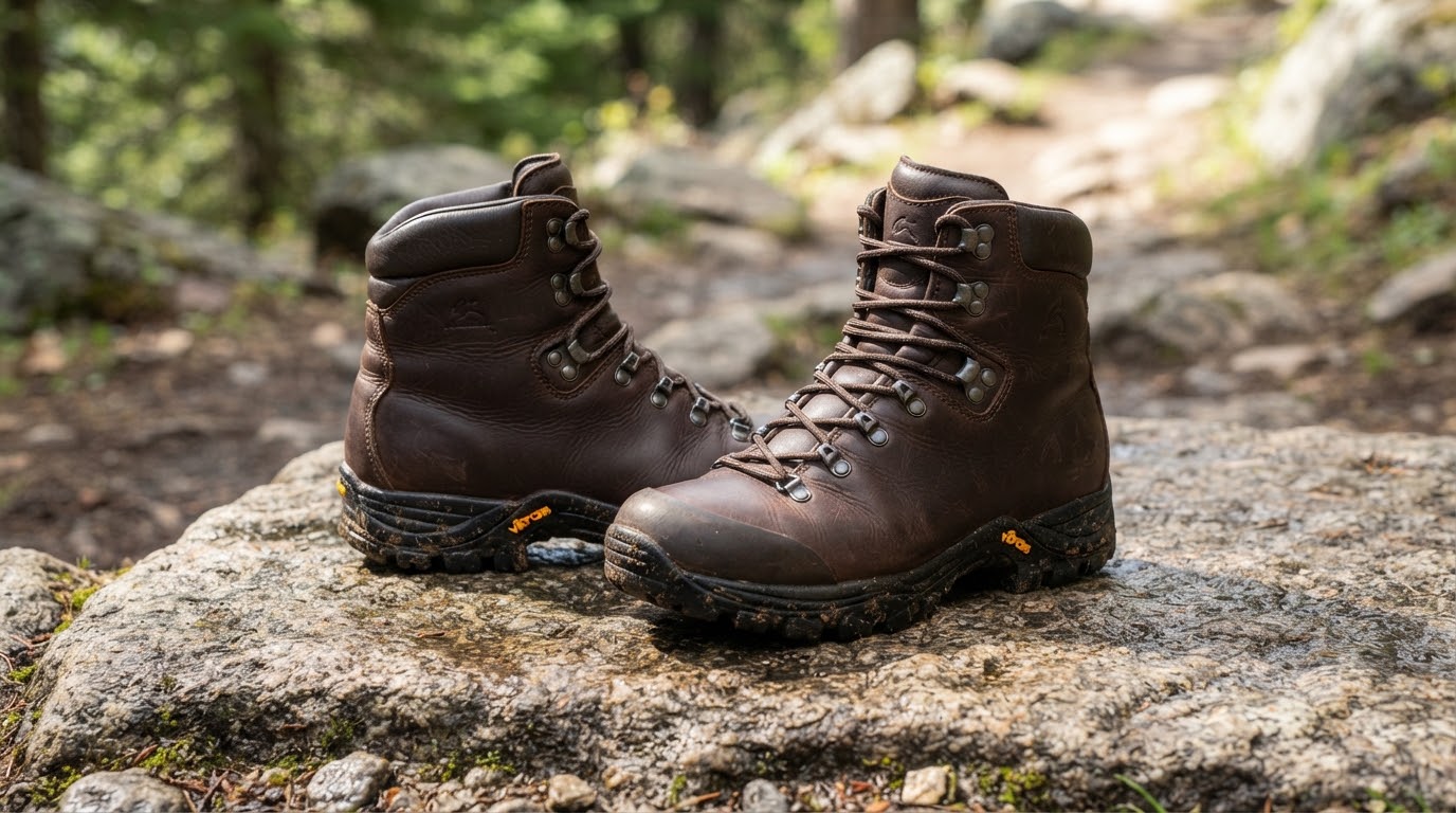 Explorer Leather Boots — Full-Grain · Vibram Sole