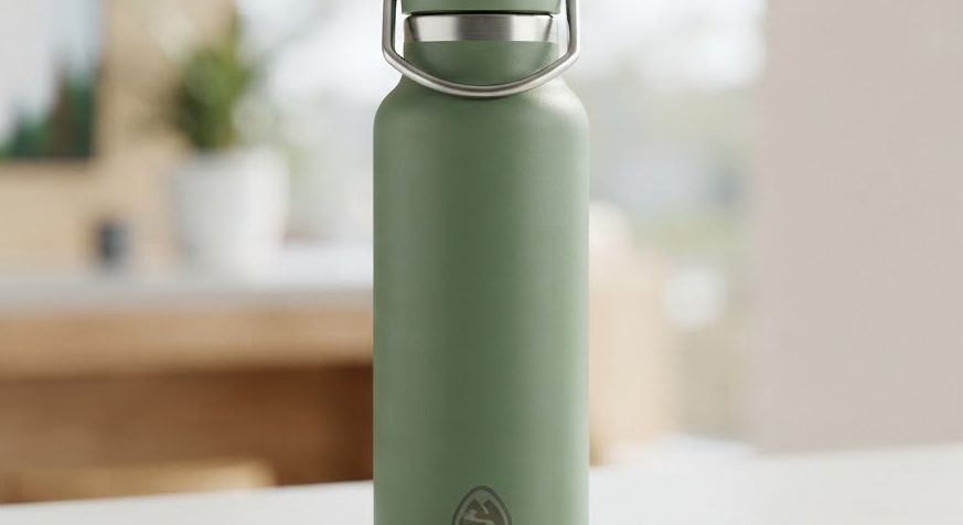 Insulated Steel Flask 1L — detail view