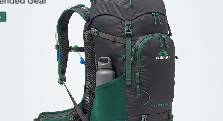 Summit 40L Backpack — detail view